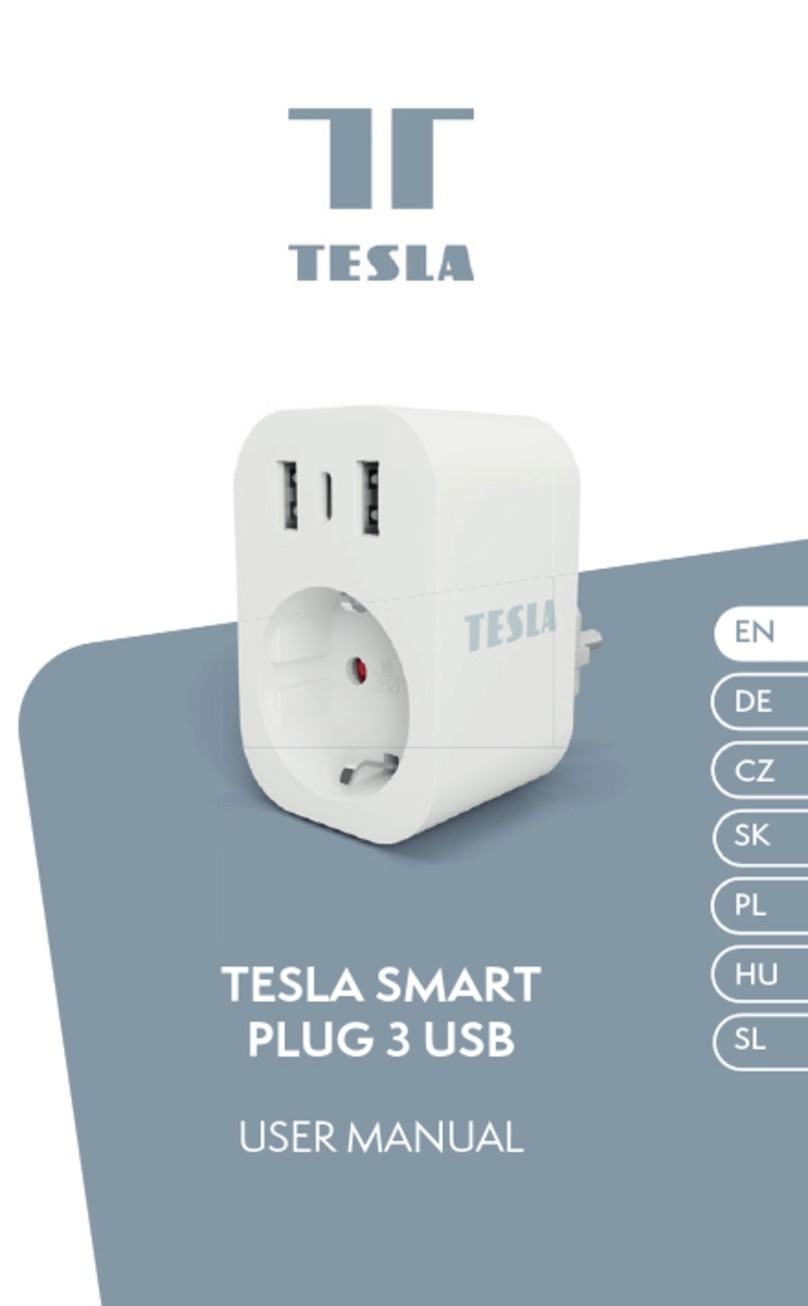 Tesla SMART PLUG 3 USB User manual