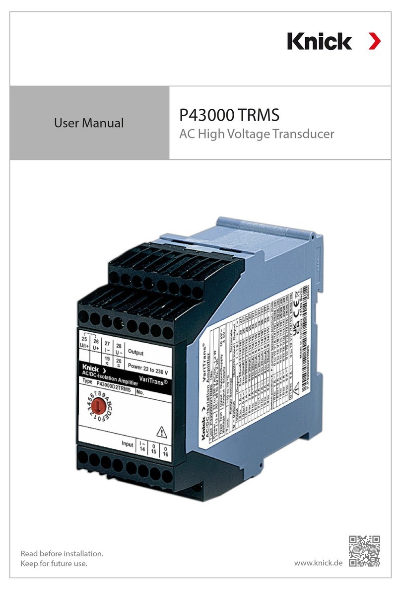 Knick VariTrans P 43000 TRMS user manual