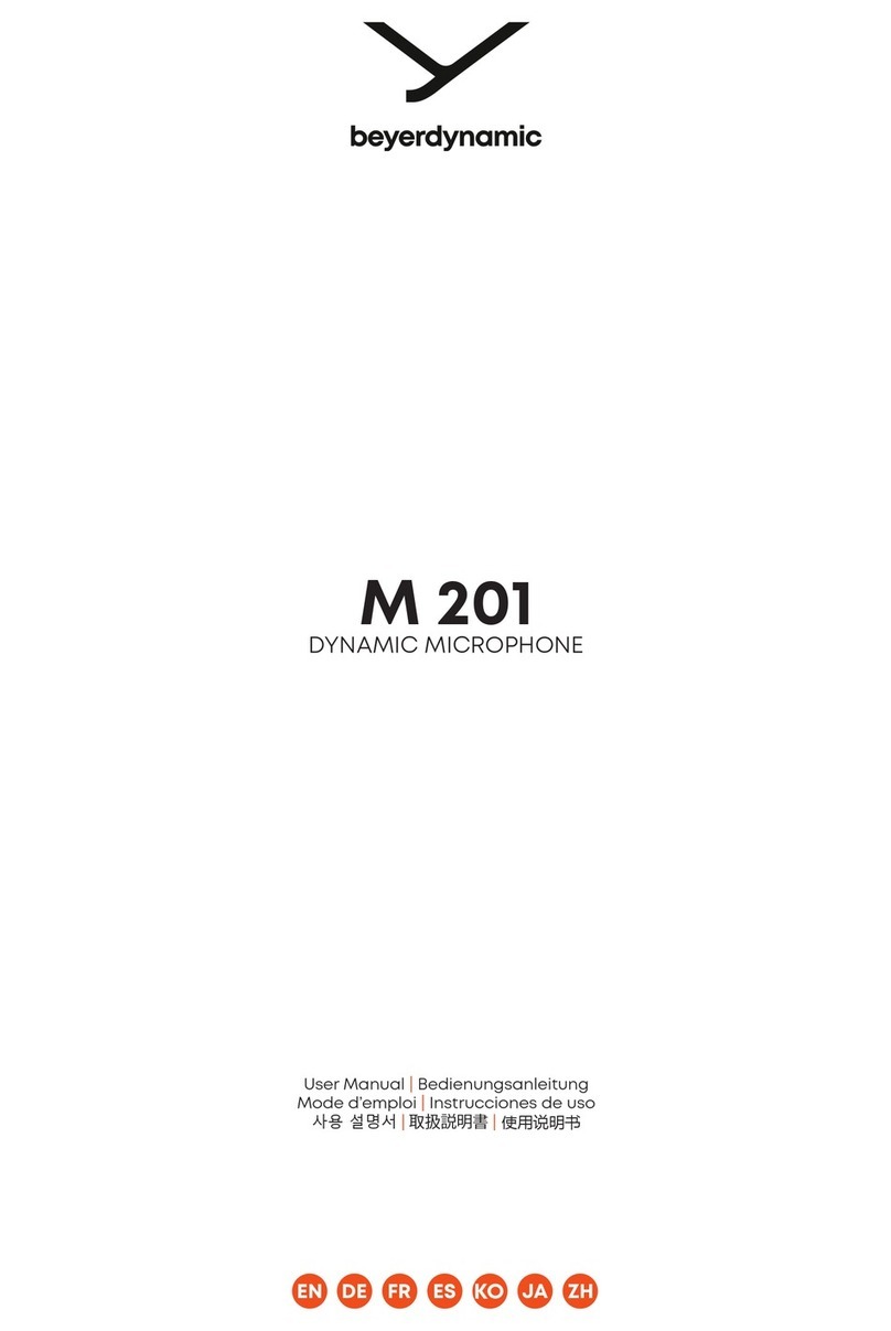 Beyerdynamic M 201 user manual
