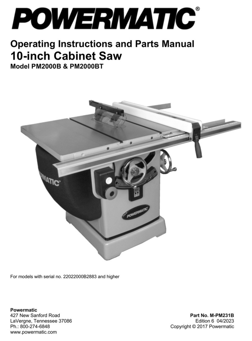 Powermatic PM2000B Service manual