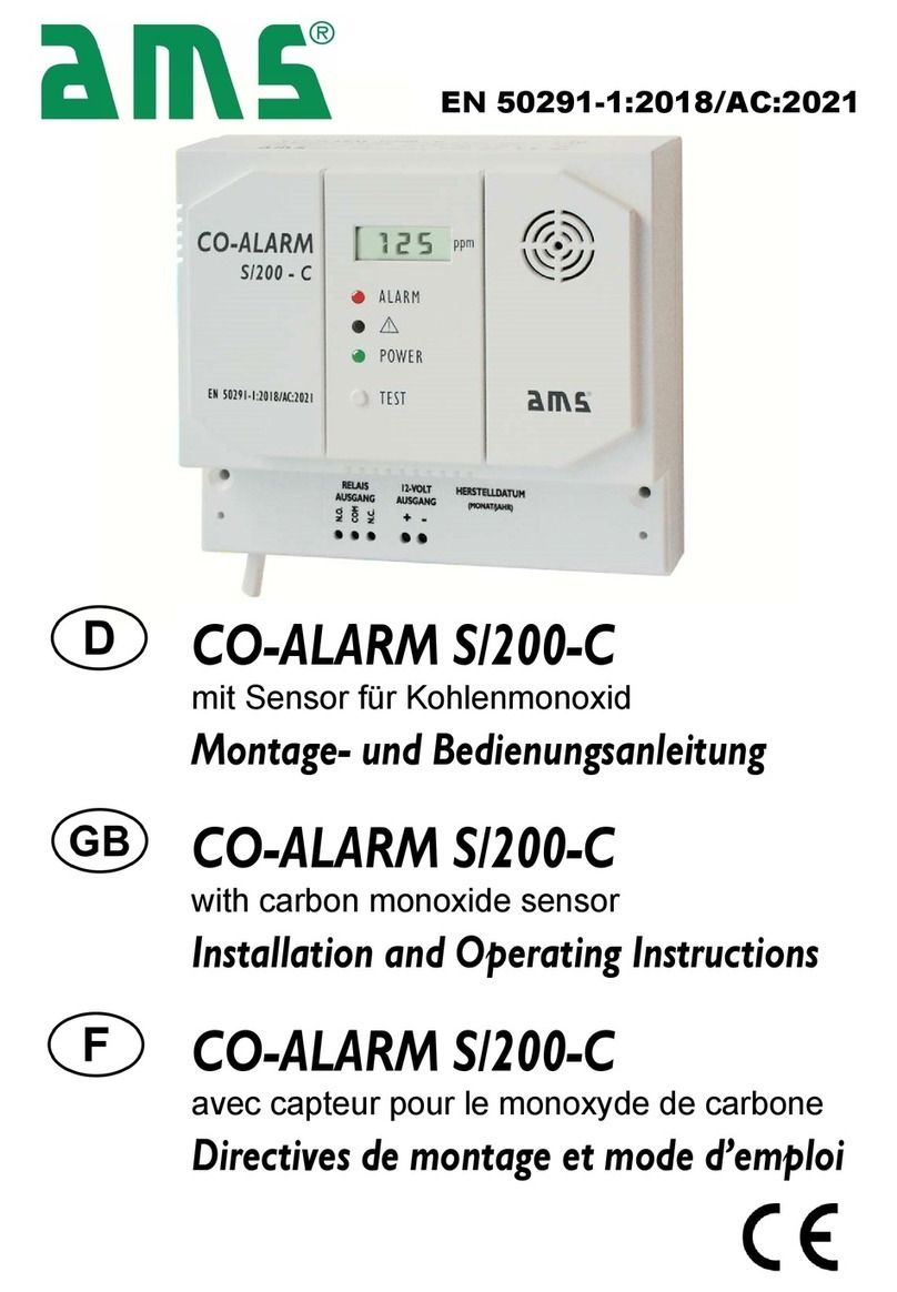 AMS CO-ALARM S/200-C Installation and operating instructions