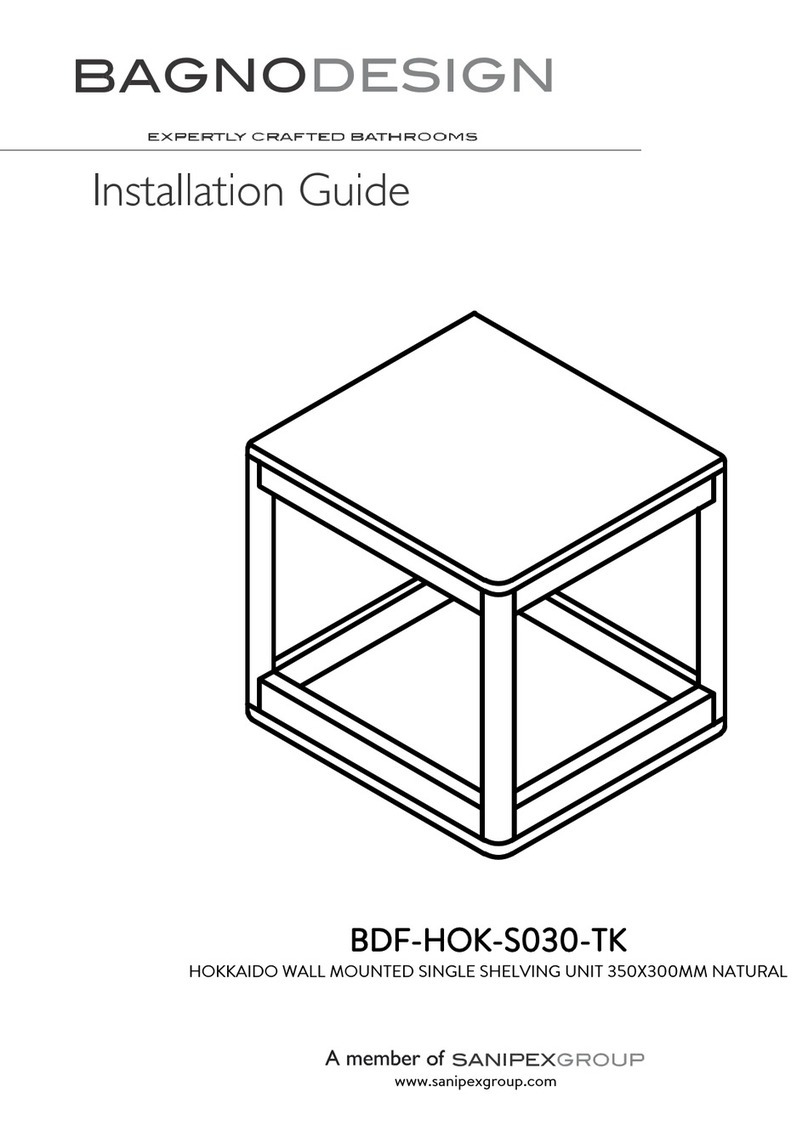 Sanipex BAGNODESIGN HOKKAIDO BDF-HOK-S030-TK User manual Sanipex BAGNODESIGN HOKKAIDO BDF-HOK-S030-TK User manual