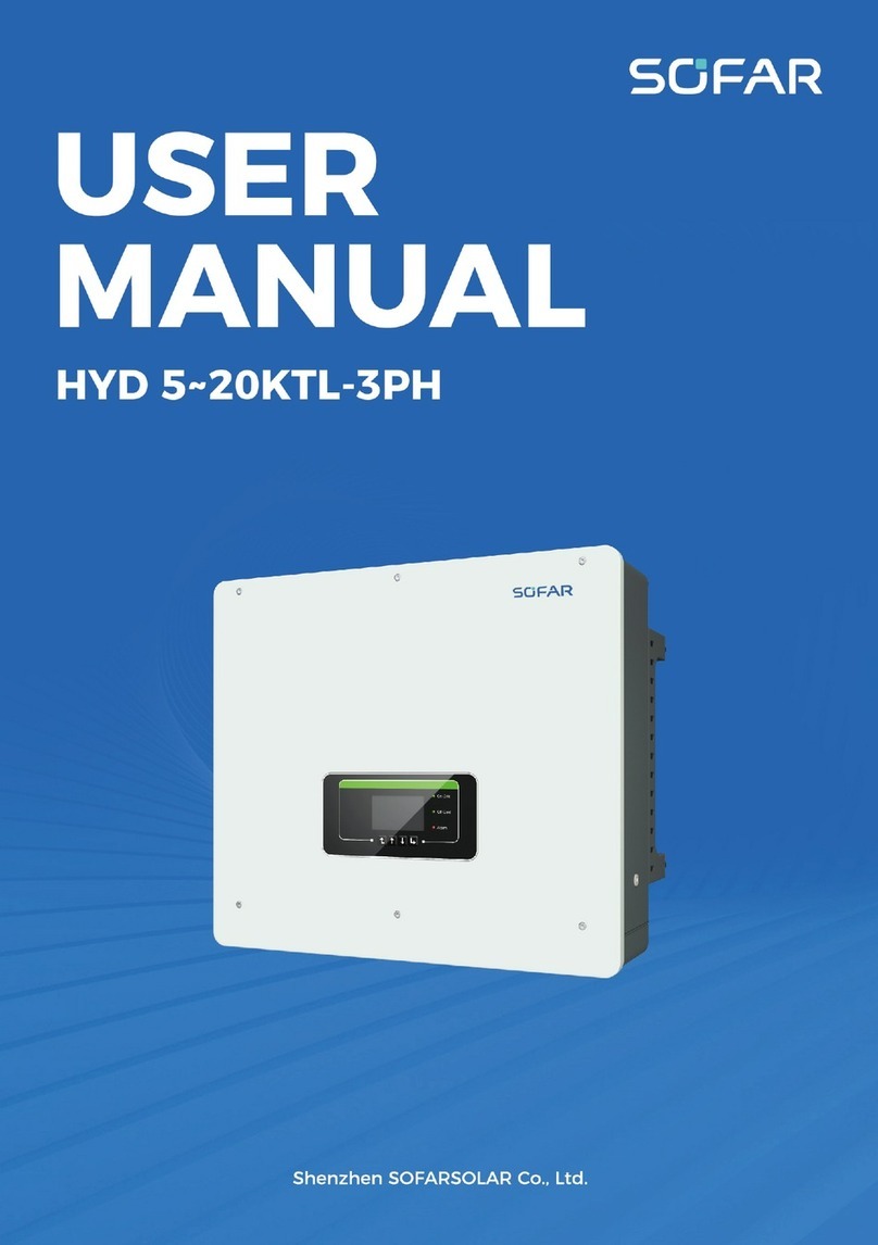 Sofar HYD 5KTL-3PH User manual Sofar HYD 5KTL-3PH User manual