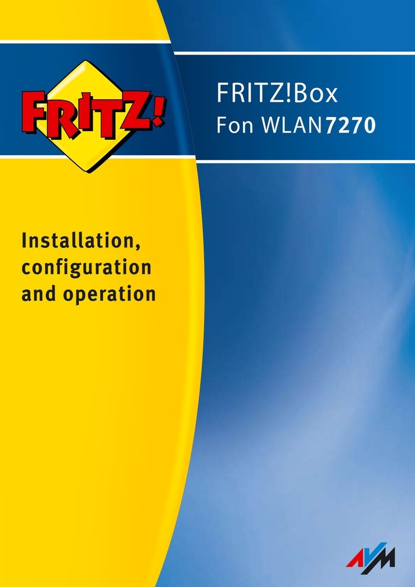 AVM Fritz!Box 7270 Quick guide AVM Fritz!Box 7270 Quick guide