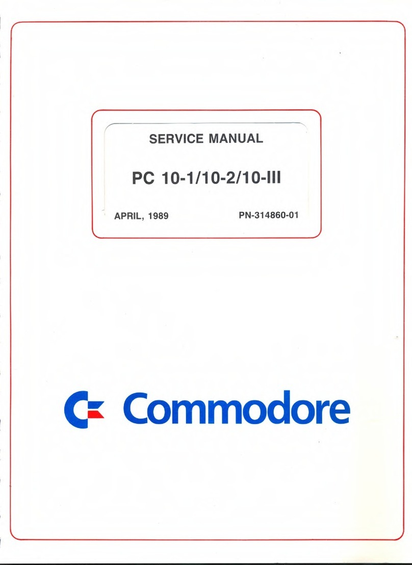 Commodore PC 10-1 User manual