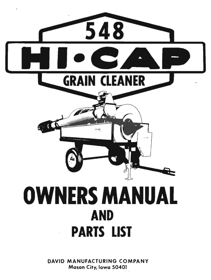 DAVID HI-CAP 548 Owner's manual and parts list DAVID HI-CAP 548 Owner's manual and parts list