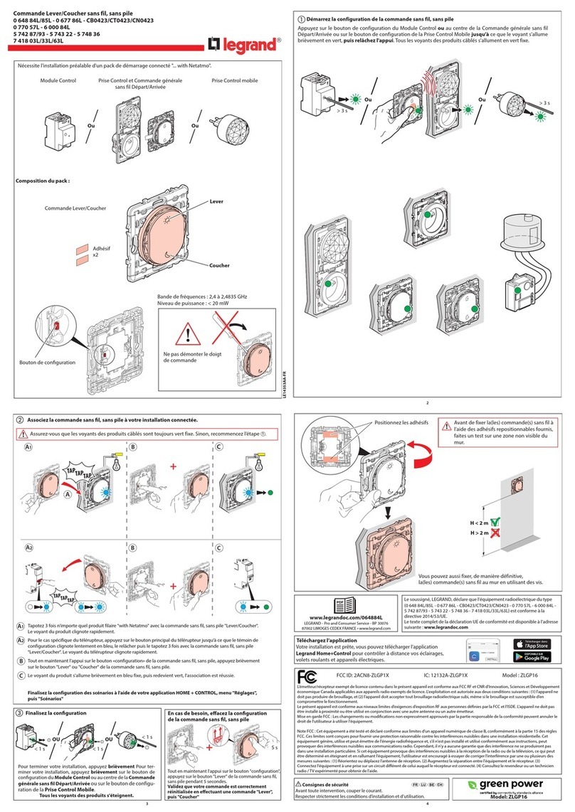 LEGRAND 0 648 84L quick start guide