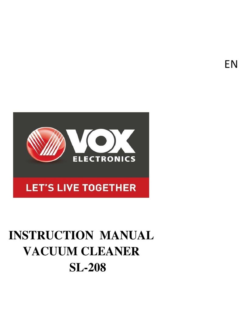 VOX electronics SL-208 instruction manual
