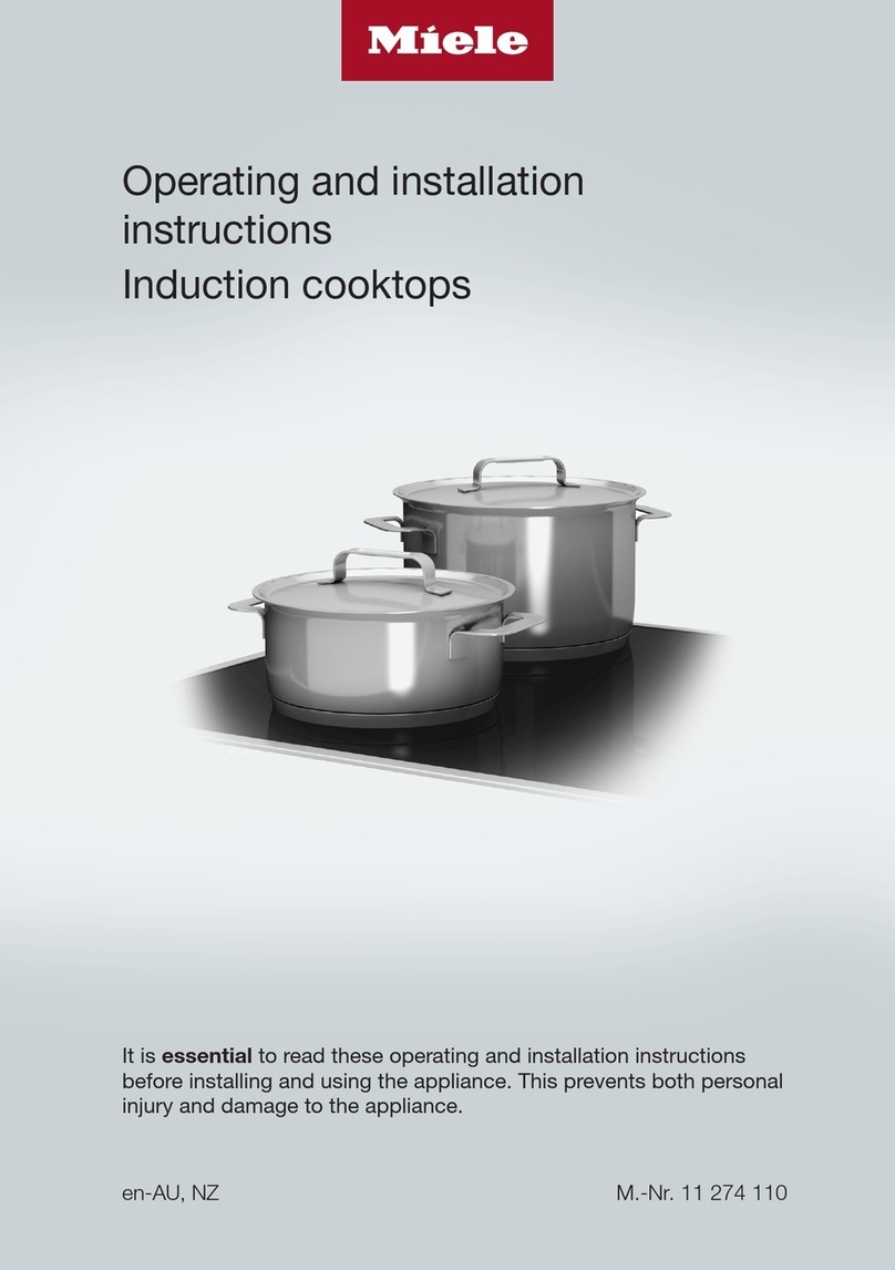 Miele KM 7404 FX User manual Miele KM 7404 FX User manual