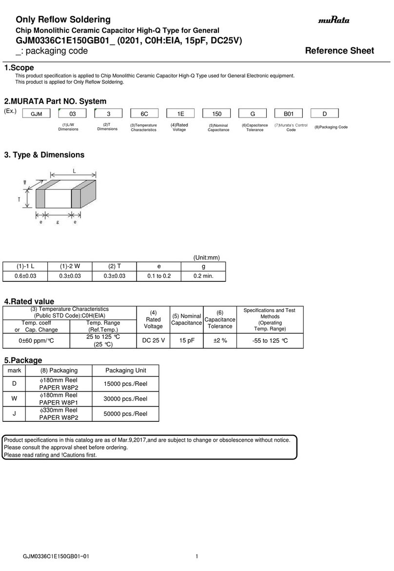 Murata GJM0336C1E150GB01 Series User manual