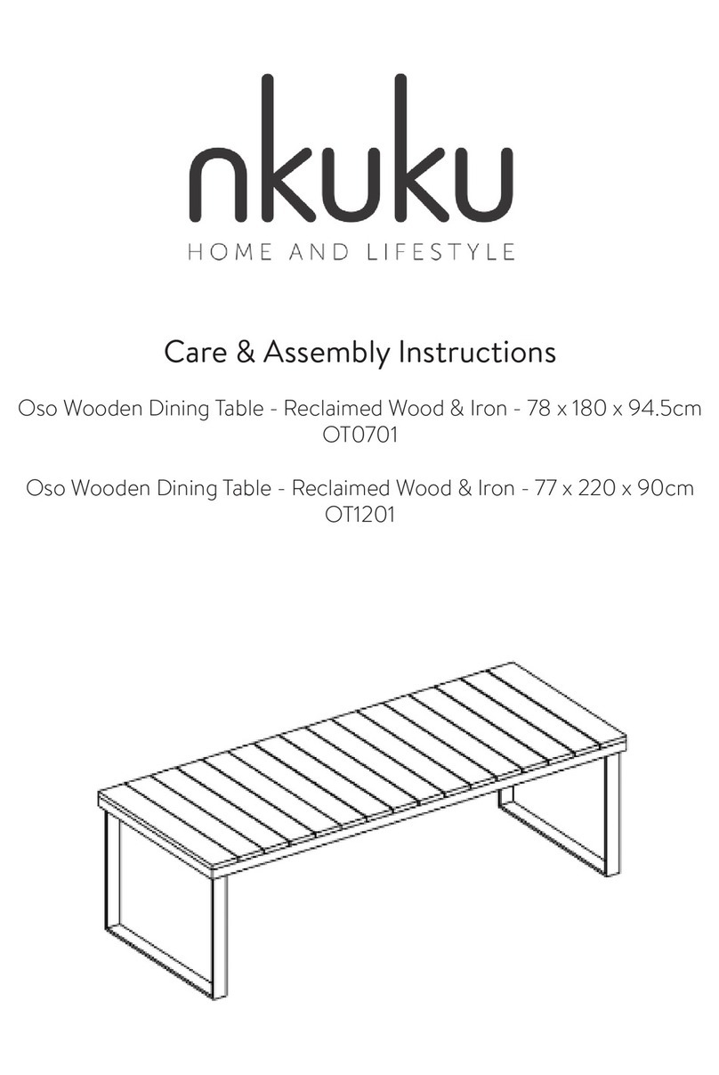 nkuku Oso OT0701 Care & assembly instructions