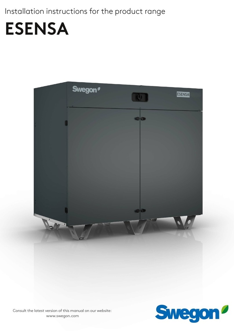 Swegon ESENSA PX TOP 05 installation instructions Swegon ESENSA PX TOP 05 installation instructions