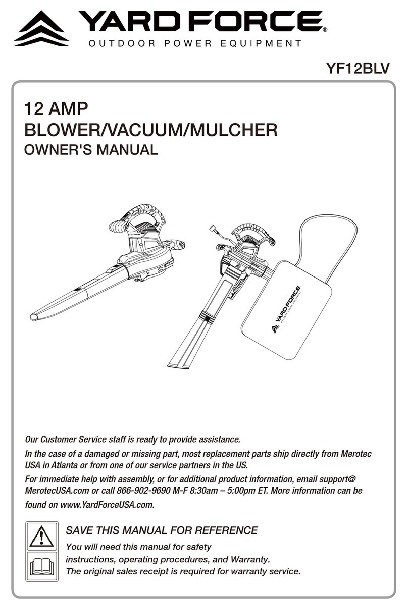 Yard force YF12BLV User manual