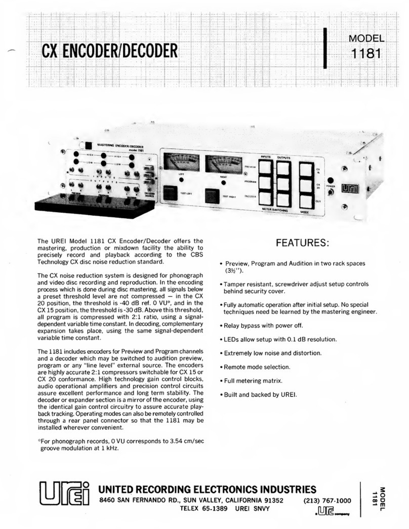 Universal Audio 1181 manual