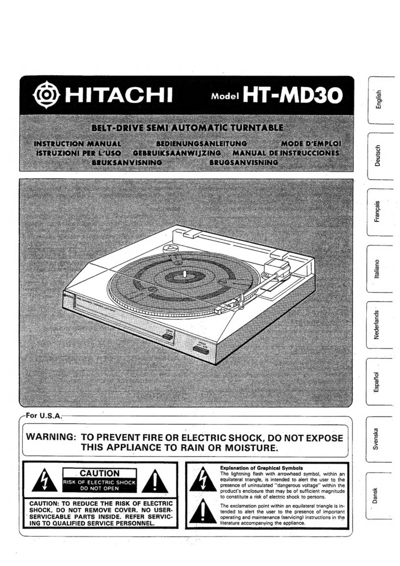 Hitachi HT-MD30 User manual