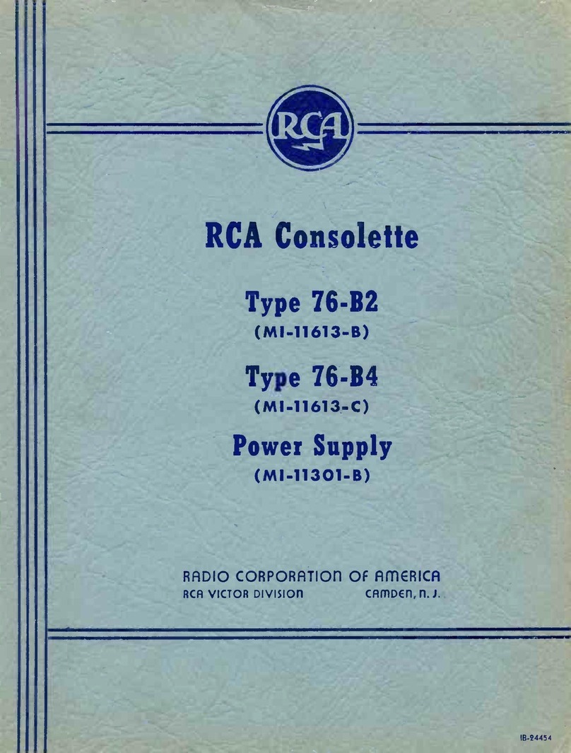 RCA 76-B2 User manual