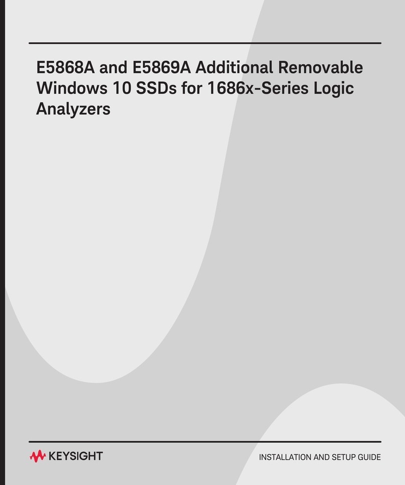 Keysight Technologies E5868A Assembly instructions