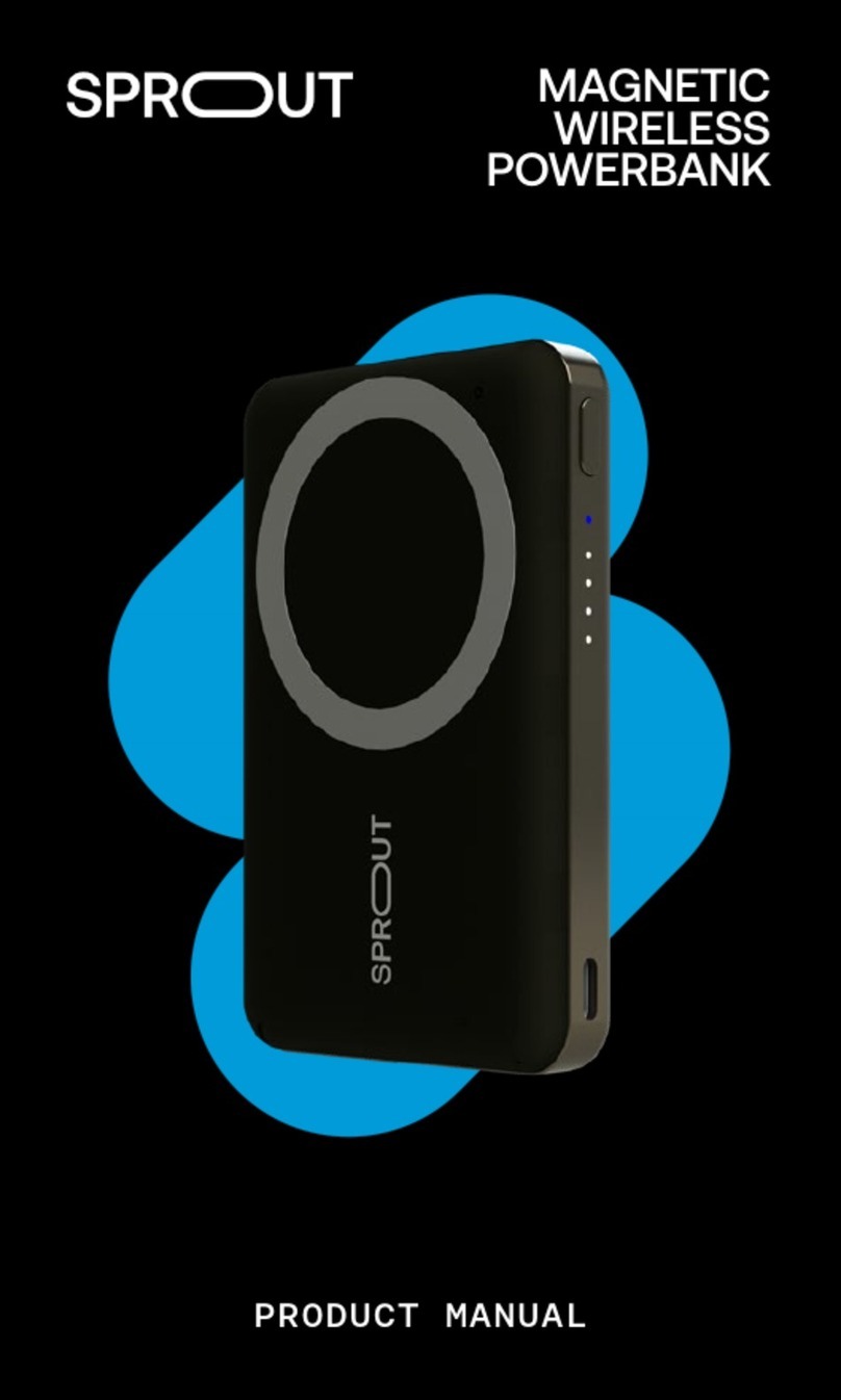 Sprout MAGNETIC WIRELESS POWERBANK User manual