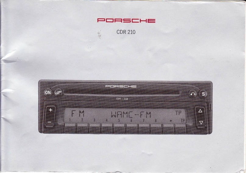 Porsche CDR 210 User manual Porsche CDR 210 User manual