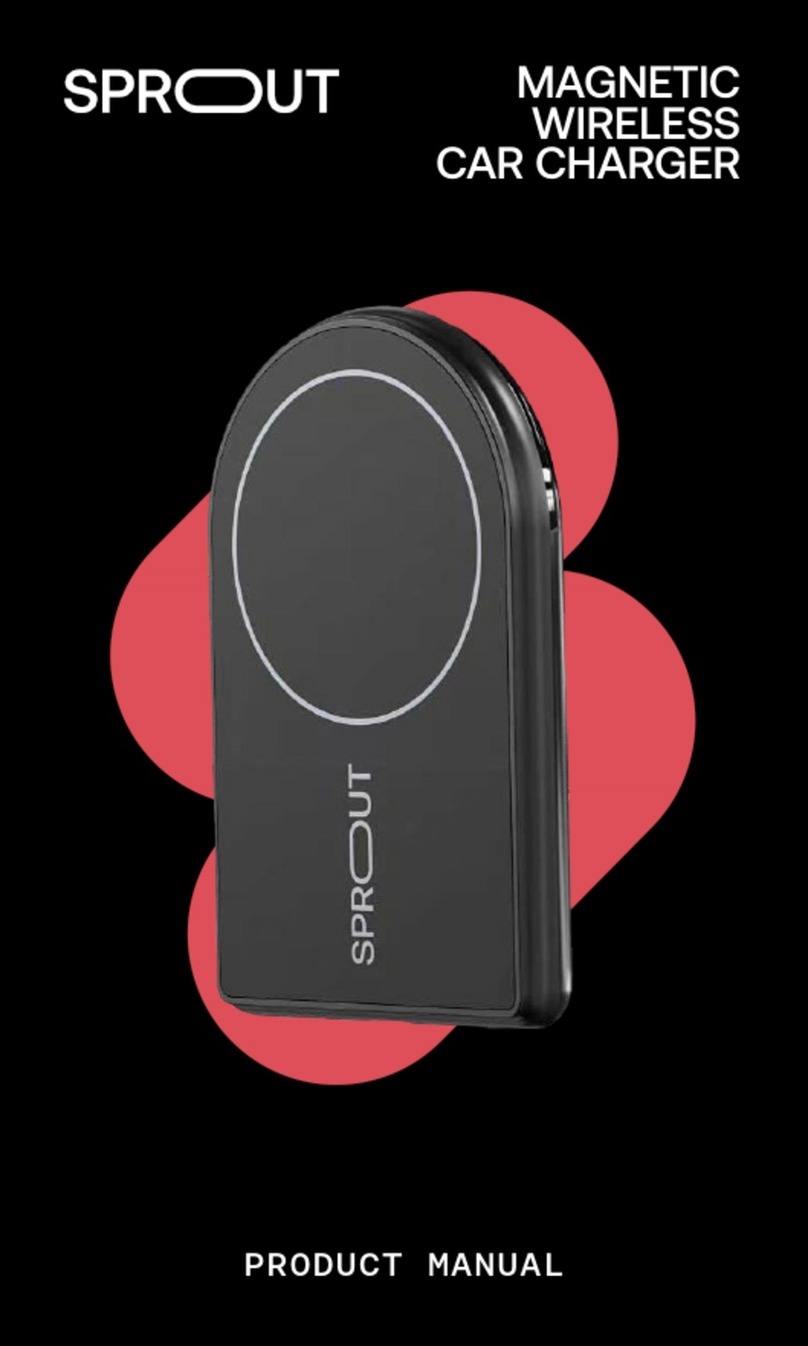 Sprout MAGNETIC WIRELESS CAR CHARGER product manual