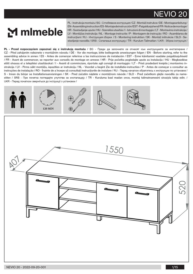 mlmeble NEVIO 20 Assembling Instruction