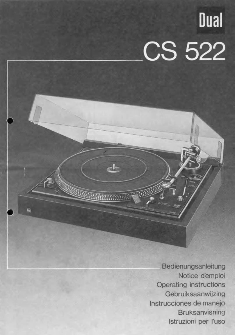 Dual CS 522 operating instructions