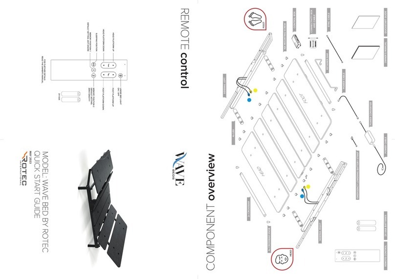 Rotec WAVE BED quick start guide