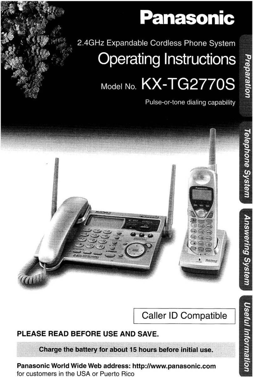 Panasonic KX-TG2770S User manual