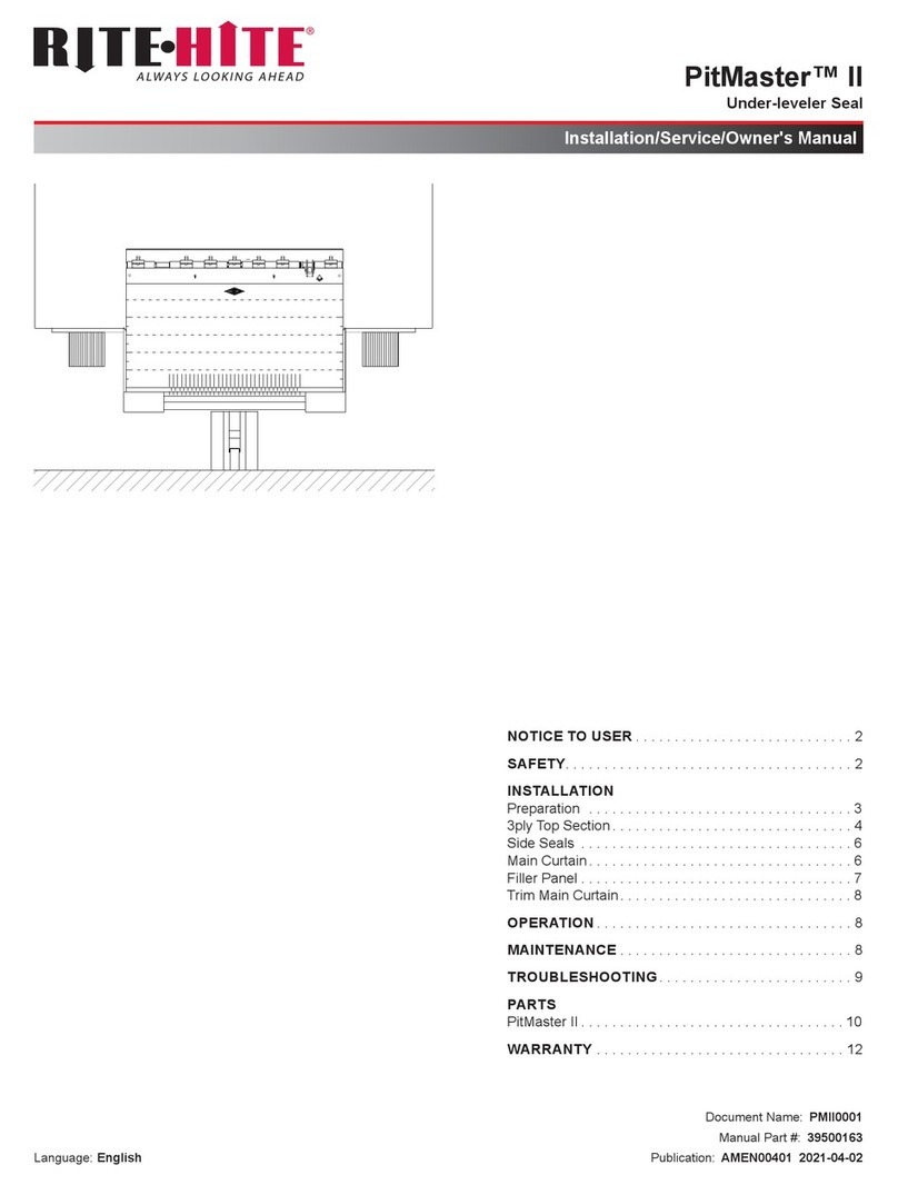 RITE-HITE PitMaster II User manual