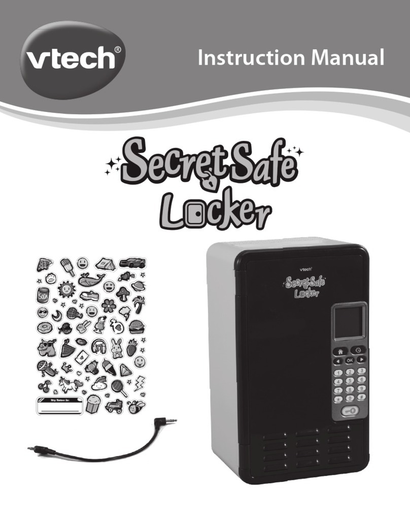 V-tech SecretSafe Locker instruction manual