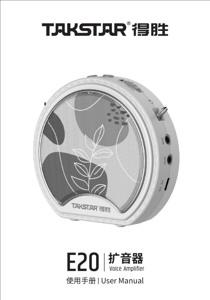 Takstar E20 User manual