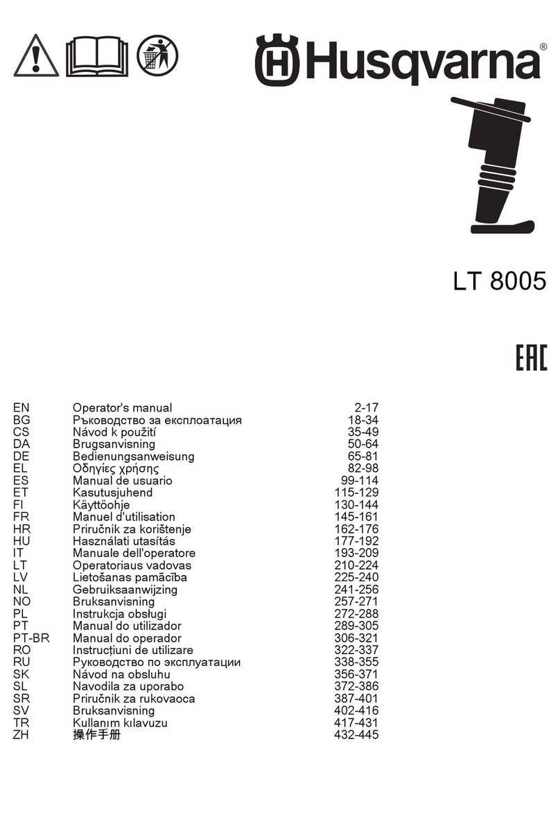 Husqvarna LT 8005 Operator's manual
