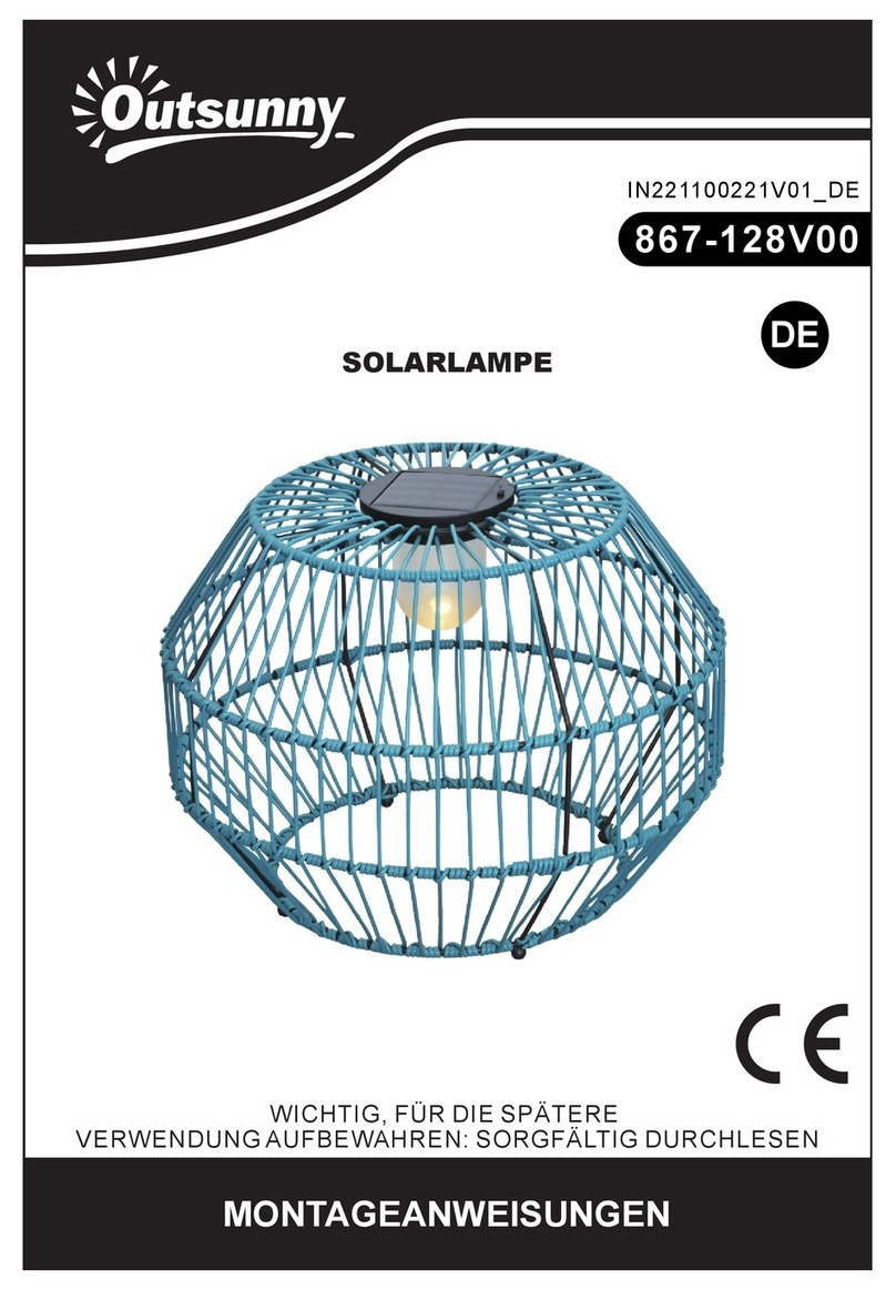 Outsunny 867-128V00 Assembly instruction