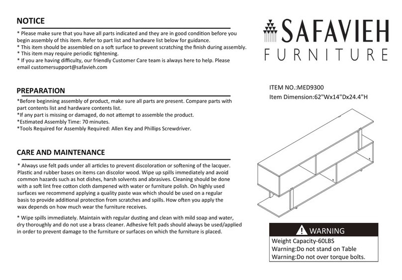 Safavieh Jarrett MED9300 User manual Safavieh Jarrett MED9300 User manual