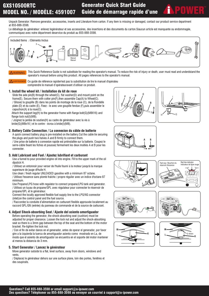 iPower GXS10500RTC User manual