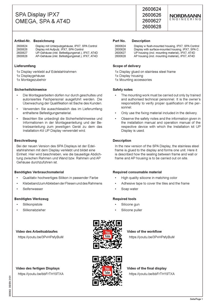 Nordmann Engineering 2600624 User manual
