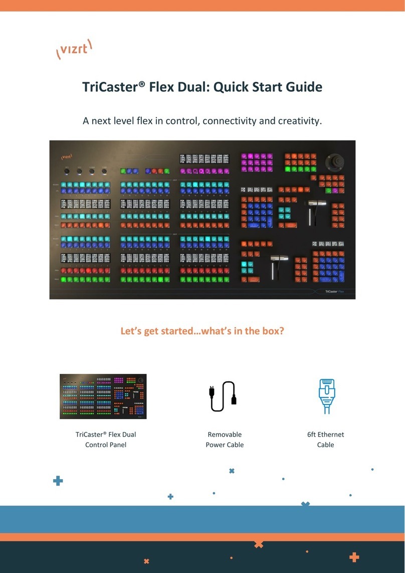 VIZRT TriCaster Flex Dual quick start guide