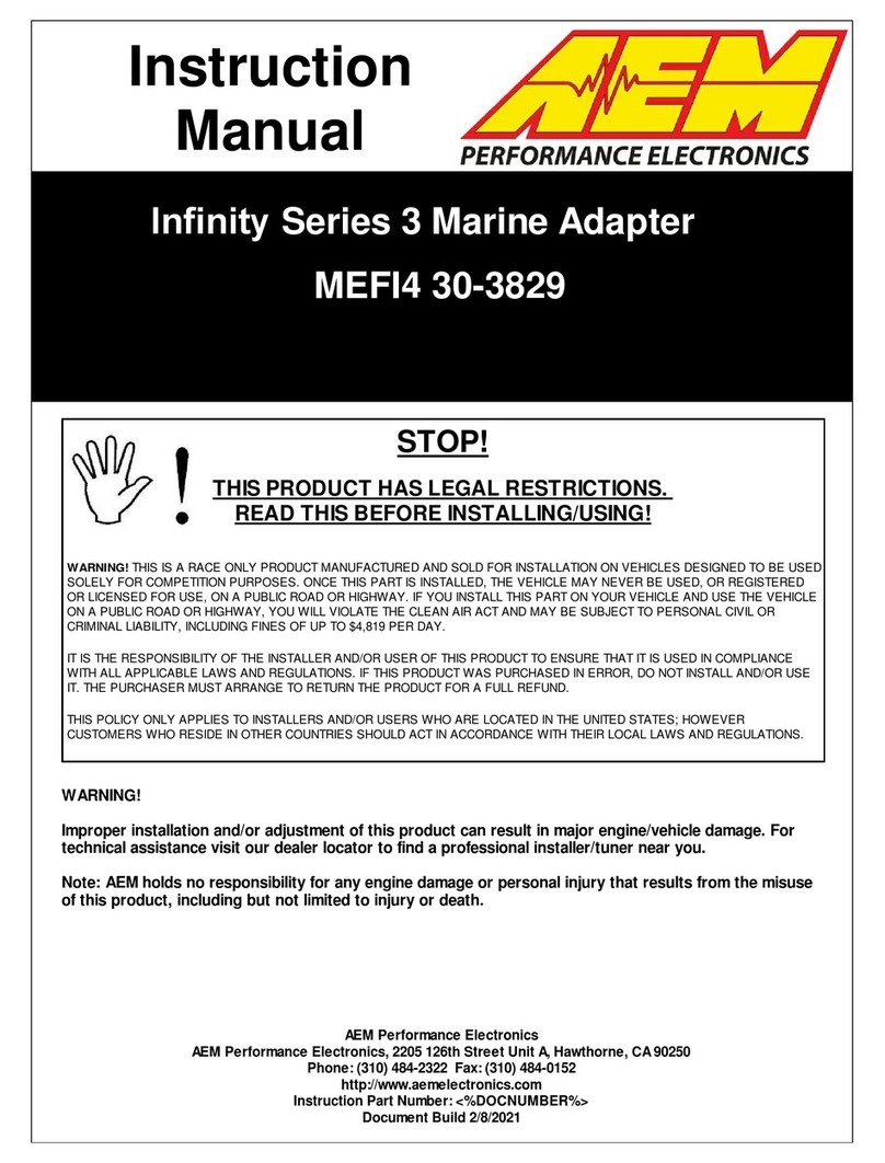 AEM Infinity 3 Series instruction manual