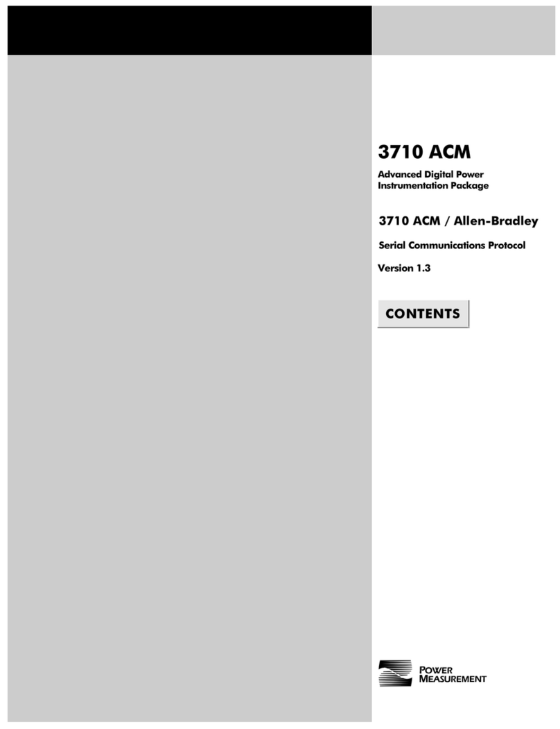 Power Measurement 3710 ACM User manual