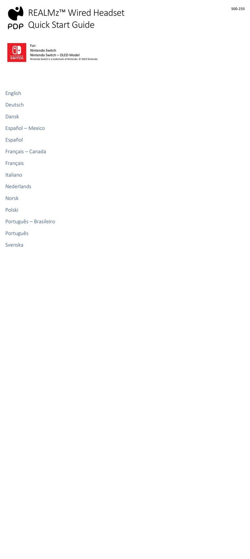 PDP REALMz User manual