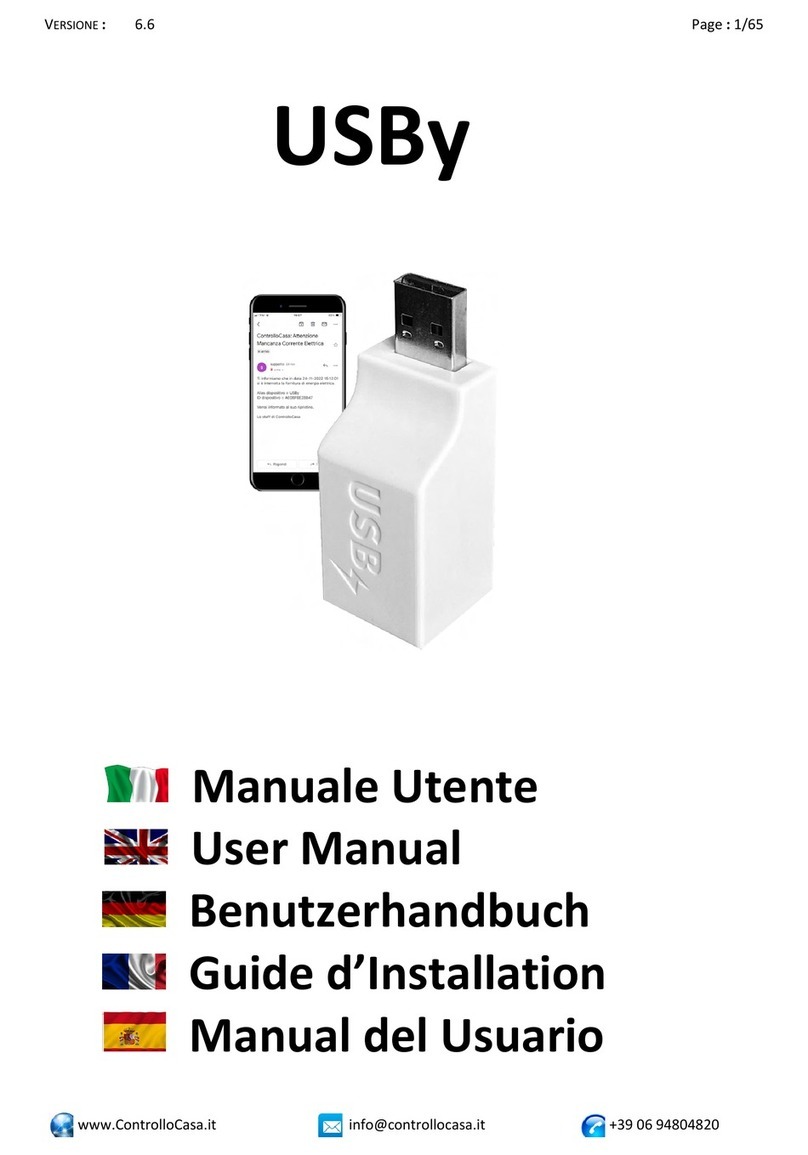 Controllo Casa USBy user manual