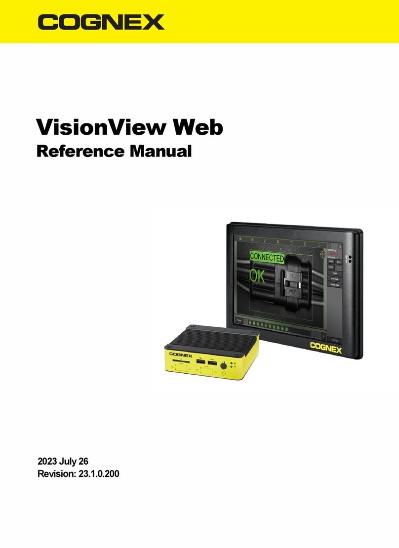 Cognex VisionView Web Reference manual