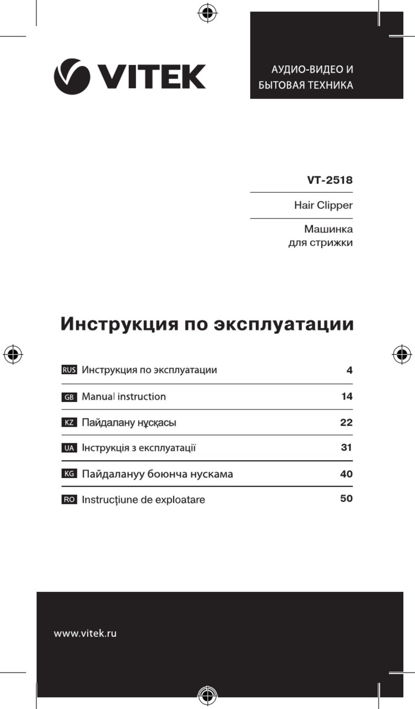 Vitek Manual instruction Manual instruction