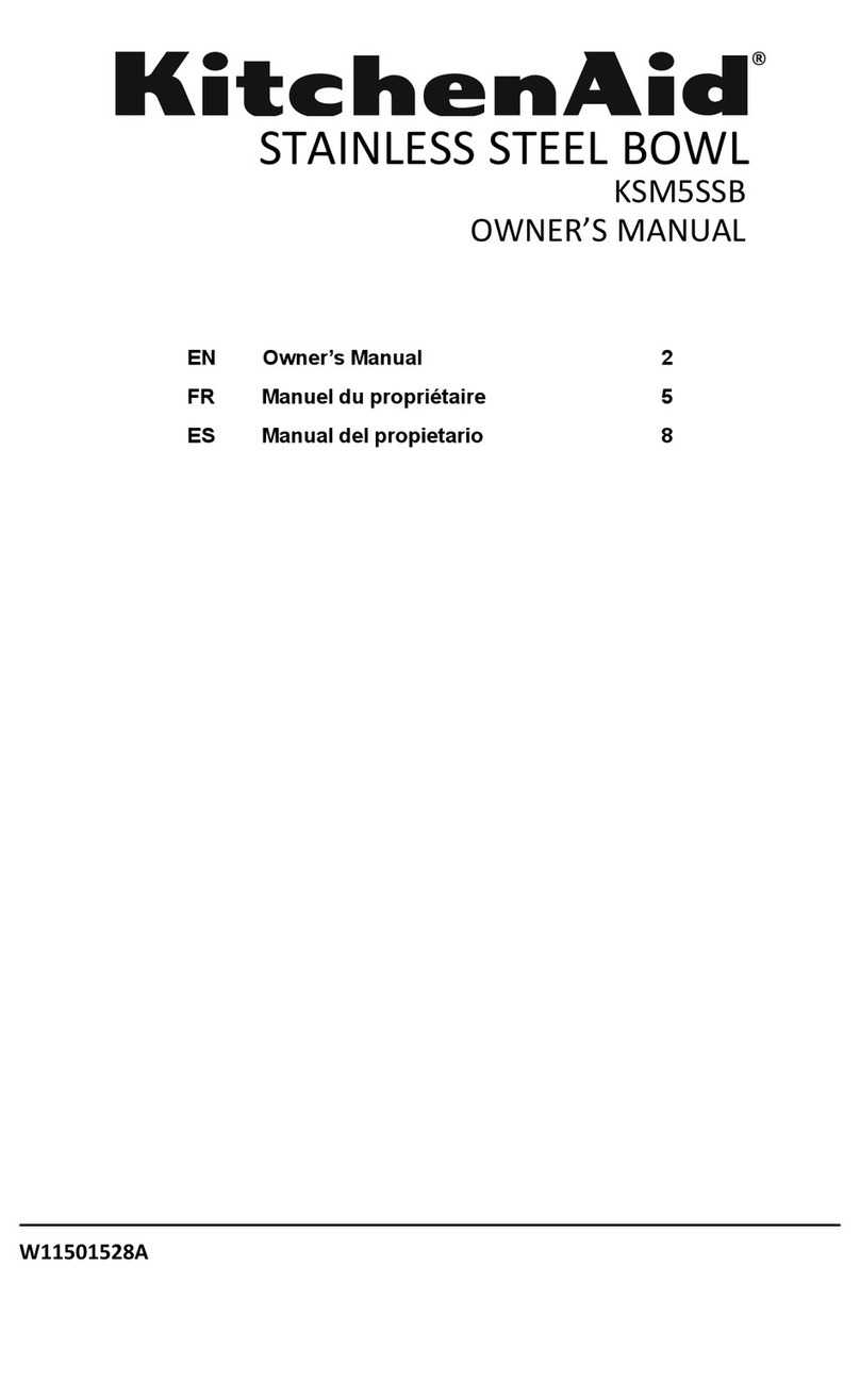 KitchenAid KSM5SSB User manual KitchenAid KSM5SSB User manual