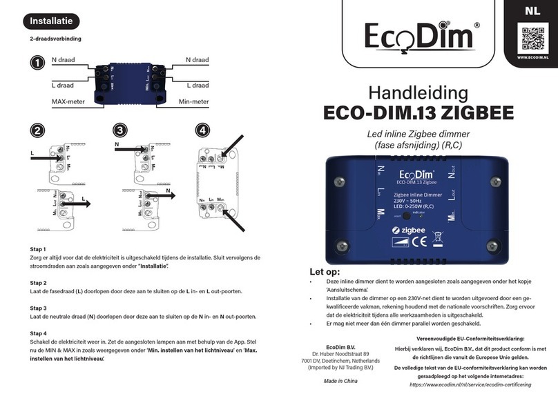 EcoDim ECO-DIM.13 Zigbee User manual
