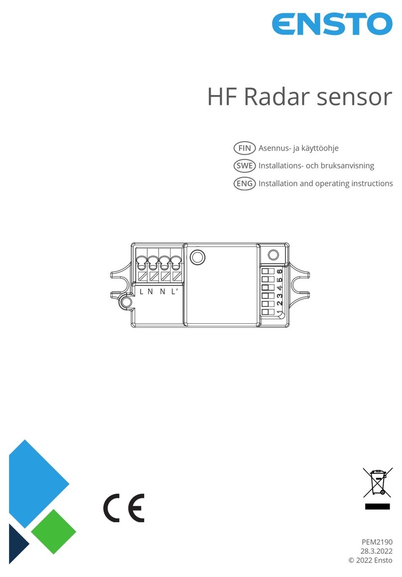 ensto AVR66 Series Installation and operating instructions