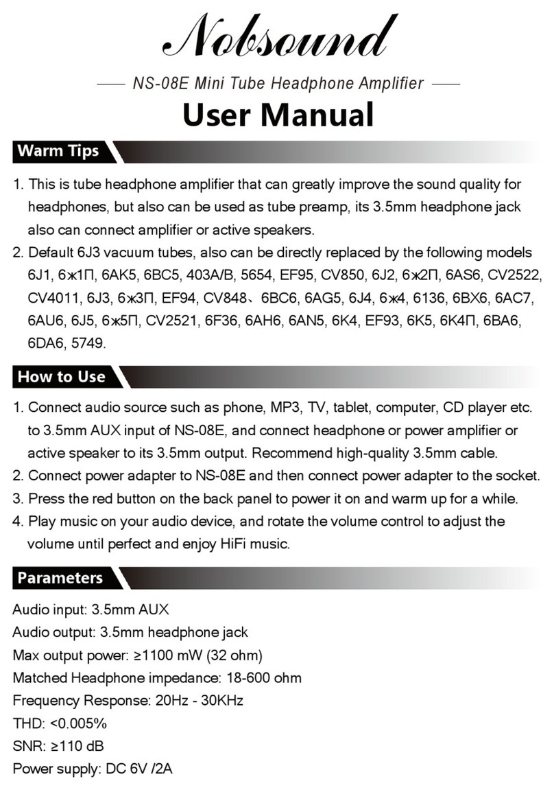 Nobsound NS-08E User manual