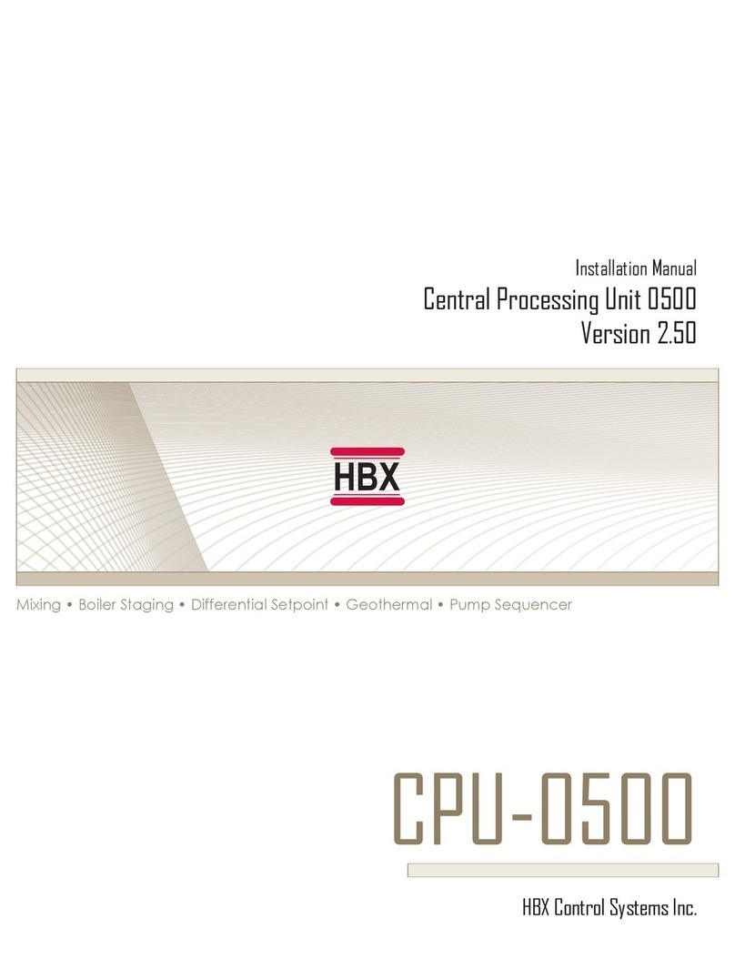 HBX CPU-0500 installation manual