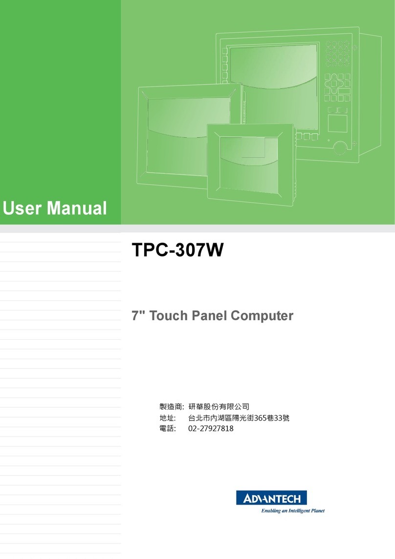 Advantech TPC-307W User manual