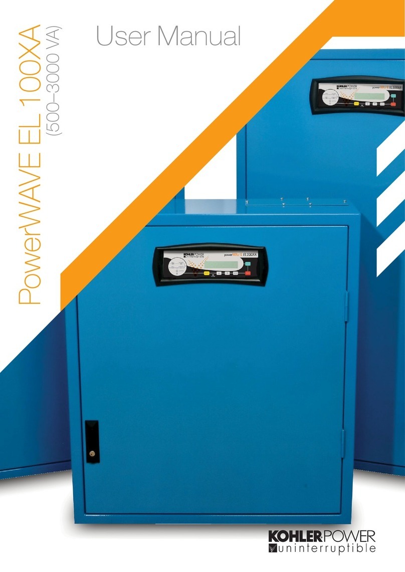 Kohler PowerWAVE EL 100XA user manual